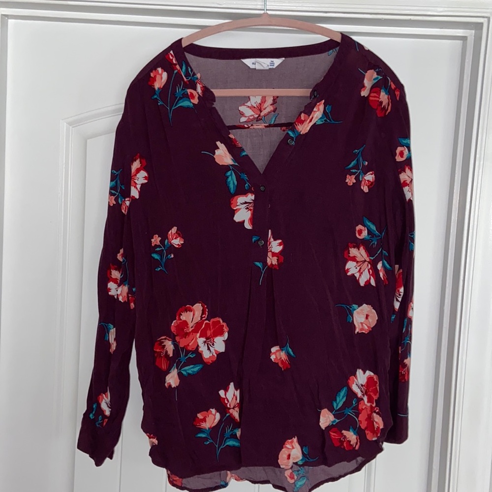 Floral tunic shirt